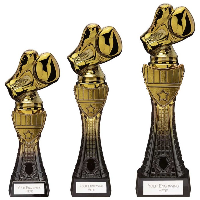 FUSION VIPER BOXING TOWER RESIN TROPHY - 3 SIZES - 25.5CM - 31.5CM